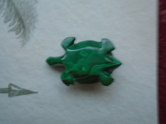 Malachite carved turtle figurine,Ornament,Collectables,gemstones,