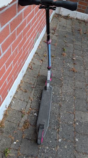 Pink scooter