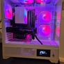 White Rgb Gaming Pc  Ryzen 5 5600 16gb Ram Rx 6700 10gb Image 2