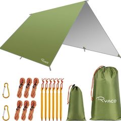 FREE EXPRESS SHIPPING Hammock Rain Fly Tent Tarp, 3m x 3m Tarpaulin Portable Sunshade Lightweight Waterproof Groundsheet Windproof Camping gazebo Picnic Mat Anti UV Sun Shelter for Camping Travel Beach