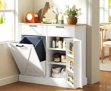Farmhouse Sideboard with Tilt-Out Bin