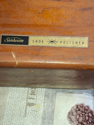 2 Vintage mid-20th-century Electric Shoe Polisher Kit Housed in a Wooden Storage Box. Postage Available or Collection PRICE IS FOR 1 ONLY