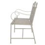 Garden Bench 115 cm Steel Grey Image 3