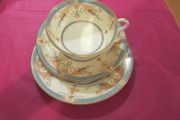 RARE ...Royal Worcester Bordeaux ....trio ...