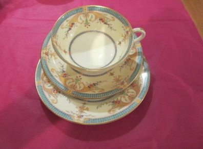 RARE ...Royal Worcester Bordeaux ....trio ...
