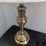 Large Brass Look Table Lamp & White Shade.  B.N.W.T Image 2