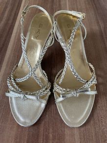 gold sandals