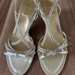 gold sandals