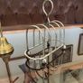Vintage Silver Plate 4 Slot Toast Rack Ball Feet Image 4