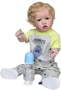 Reborn Baby Doll, 55 cm Full Body Silicone Baby Doll, Soft Reborn Baby Doll, Sweet and Life-Like Toddler (FREE POSTAGE)