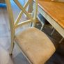 Extendible Wooden dining table & 4 fabric cushioned chairs Image 9