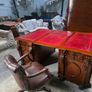 Thomas Chippendale Lions Head Carved Twin Pedestal Partner Desk Image 10