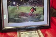 Framed Bruce Grobbelaar Signed Liverpool FC Photo + Certificate of Authenticity (1984 European Cup Final "Spaghetti Legs")