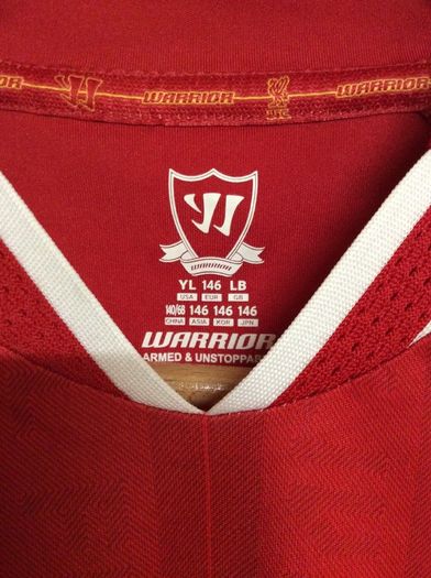 Liverpool FC. Official Warrior Sports Home Jersey. Season 2013/14.Large Boys.