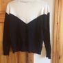 Black and White Ladies Gold Sequin Jumper Uk 14 includes Postage Image 6