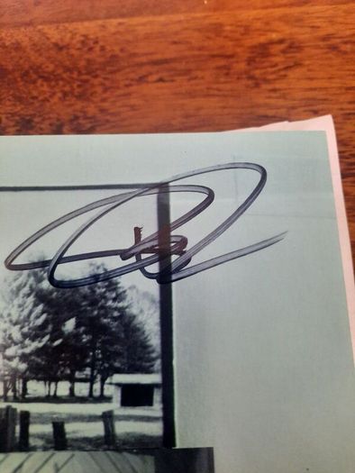 Rich Robinson of the Black Crowes- Signed inner booklet from Through a Crooked Sun album
