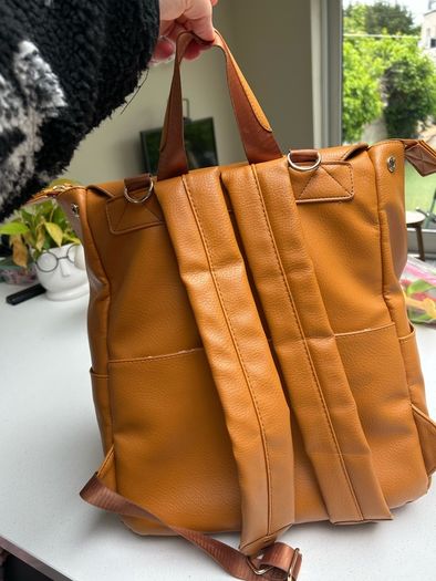 Gigi luxe leather changing bag