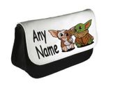 Baby yoda and Gizmo personalised pencil case/make up bag