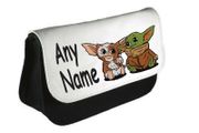 Baby yoda and Gizmo personalised pencil case/make up bag