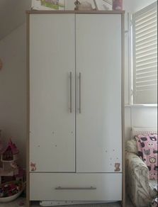 Mamas and Papas Baby/Toddler room set with cot, chest of drawers and wardrobe