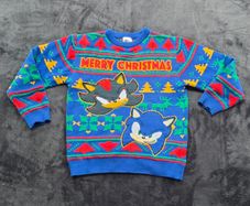 Sonic The Hedgehog Kids Christmas Sweater 4/5 Years
