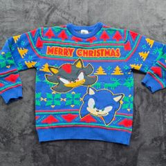 Sonic The Hedgehog Kids Christmas Sweater 4/5 Years