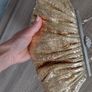 Gold sequin with rinstones clutch Image 2