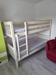 Bunk bed and 2 double beds