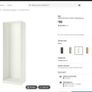 Complete ikea pax wardrobe system white Image 6