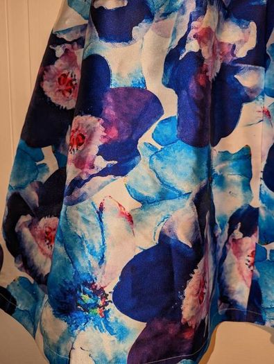 stunning floral midi dress by Marc Angelo