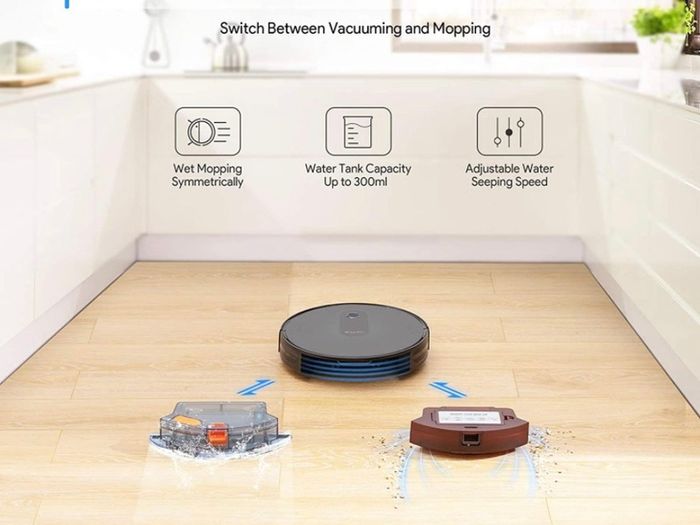 Robot Vacuum Cleaner Mop,Upgraded 1500Pa Strong Suction, 2.7 in, Super Quiet, Smart Self-Charging Robotic Vacuum Cleaners, Auto Sweeper for Hardwood Floor Carpet Tile Pet Hair Care (FREE POSTAGE)