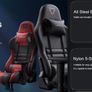 Red Furgle Carry Series Gaming Chair 360 degrees Swivel Ergonomic Racing-Style 90-160 Degree Decline Office Chair Image 2