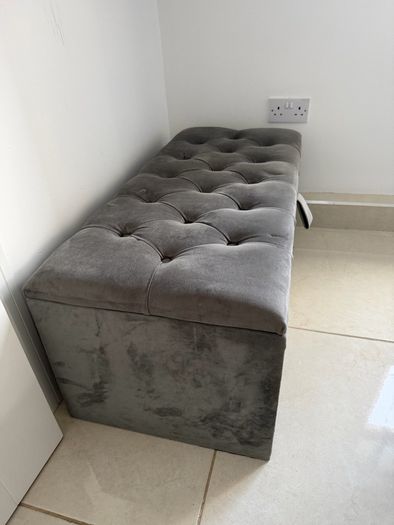 Double bed and poof for sale