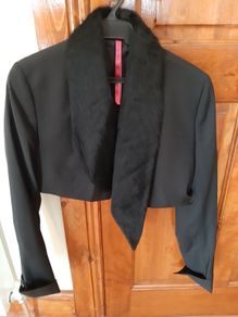 Ladies Black Tuxedo Jacket Size 14