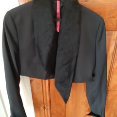 Ladies Black Tuxedo Jacket Size 14