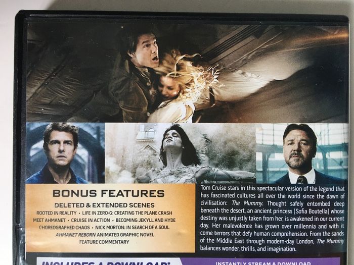 The Mummy [2017] Tom Cruise, Sofia Boutella & Russell Crowe  [Movie DVD]