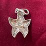 Vintage Sterling silver larimar star pendant Image 2