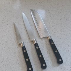 Sabatier Professional 3-Piece Kitchen Knife Set - X45 Cr Mo V15
