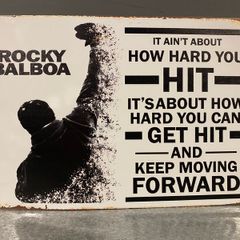Rocky Balboa Tin Metal Sign