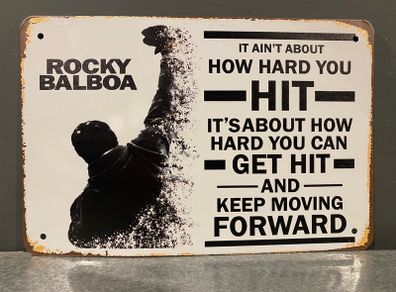 Rocky Balboa Tin Metal Sign