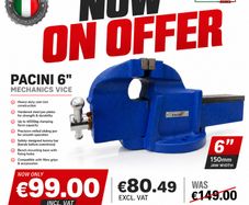 PACINI 6" (150mm) Mechanics Vice