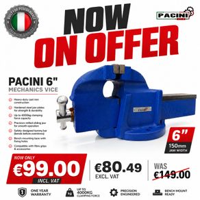 PACINI 6" (150mm) Mechanics Vice