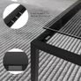 Coffee Table, Side Table, Living Room Table, Glass Table, Sofa Table, Round, 4 mm, Black Image 5