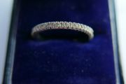 Vintage Sterling Silver 925 Sparkle Ring size S - 2,8g