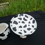 Cow ceramic water jug and fruit bowl postage possible Image 6