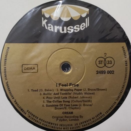 Cream  I Feel Free