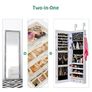 Wall Mounted Mirror Makeup Organizer with Drawer Image 2