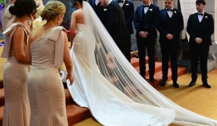 Luxury Mikado Fabric Mermaid Style Wedding Dress