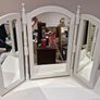 White Dressing Table with 6 Drawers Image 2