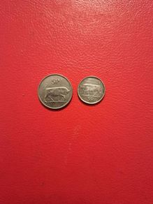 2 Irish 5p 1986 and 1996